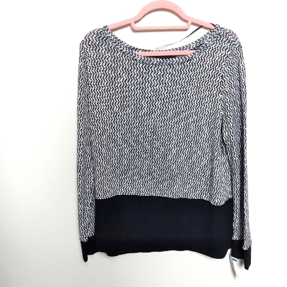 INC International Concepts Gray Marled Metallic Sweatshirt Size XL New with Tags